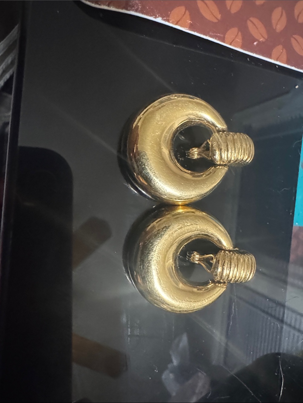 Gold Donut-Shaped Decorative Curtain Tiebacks